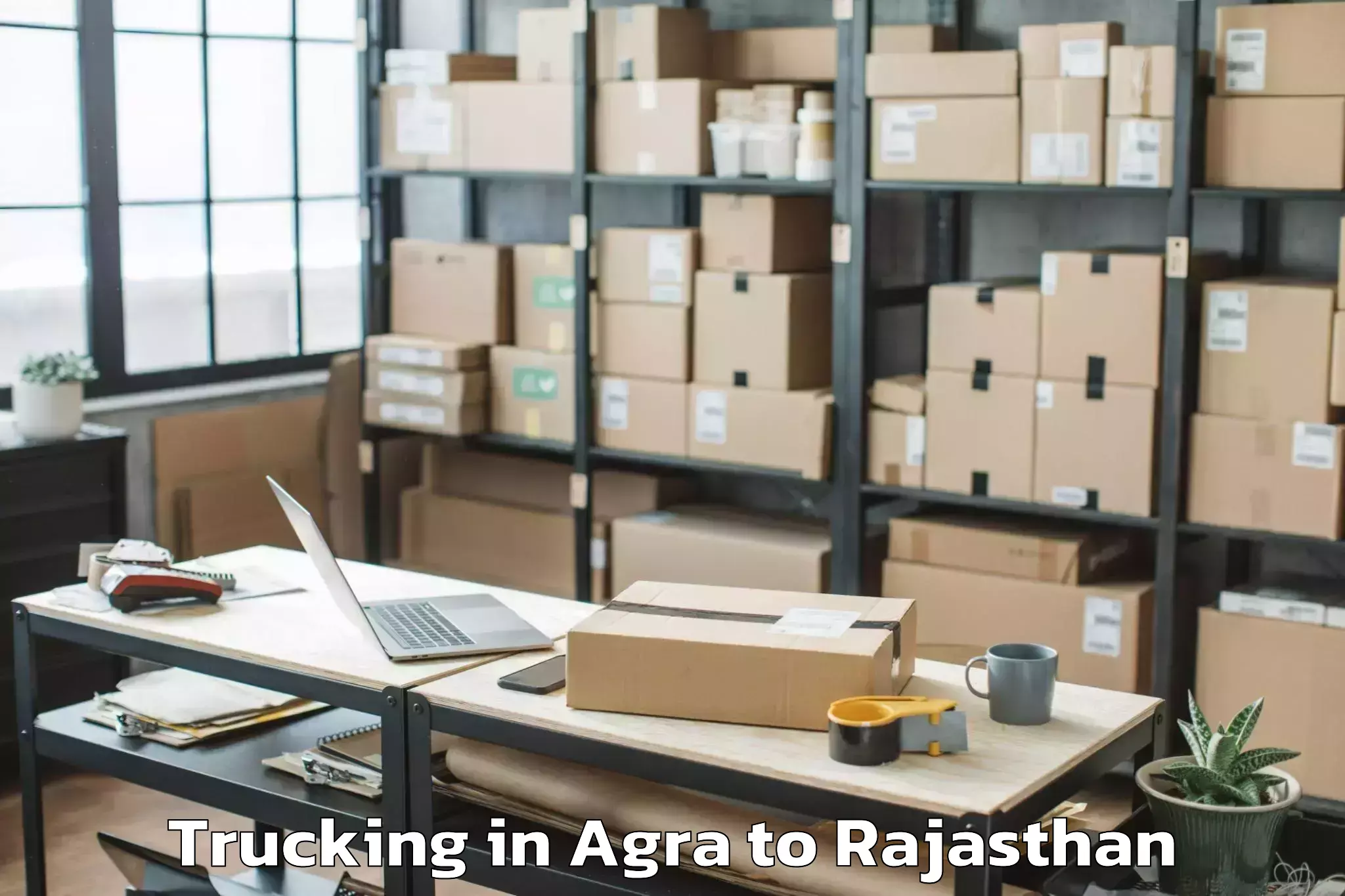 Book Agra to Ratangarh Churu Trucking Online